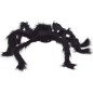 Araña negra con pelo 70 cm halloween