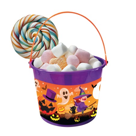 Cesta halloween recogecaramelos 18x16 cm-Tus Disfraces