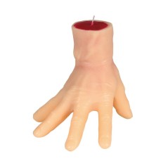 Vela mano con sangre 15 cms para halloween-Tus Disfraces baratos
