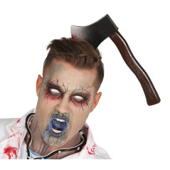 Diadema hacha clavada en la cabeza halloween-Tus Disfraces