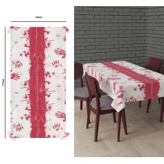 Mantel halloween sangre 137x274 cm-Tus Disfraces baratos