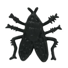 Moscas decoracion halloween 24 uds 2,5 cm