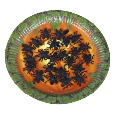 Moscas decoracion halloween 24 uds 2,5 cm