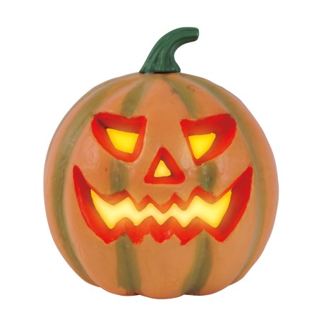 Calabaza con luz para halloween 24 cm en Foam-Tus Disfraces baratos
