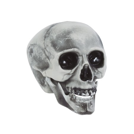 Calavera o craneo gris 20 cm en PVC