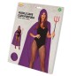 Capa Morada con capucha terciopelo 130 cm