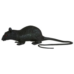 Rata decoracion halloween 13 cm latex-Tus Disfraces baratos