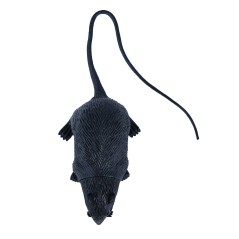 Rata decoracion halloween 13 cm latex-Tus Disfraces baratos