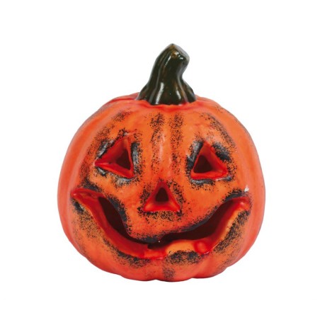 Calabaza con con luz de 17 cm para halloween
