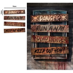 Carteles halloween tapiar ventana 70x13 cm 4 udsTus Disfraces baratos
