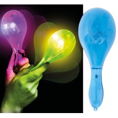 Maraca con luz led 15 cm colores surtidos 1 Ud-Tus Disfraces Baratos