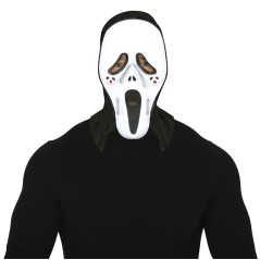 Careta scream ojos sangre asesino con capucha