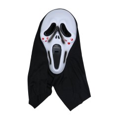 Careta scream ojos sangre asesino con capucha -Tus disfraces