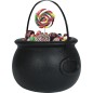 Caldero o olla de bruja para decoracion o recogecaramelos