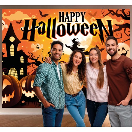 Photocall halloween talla calabazas 220x150 cm