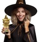 Trofeo oscar o premio al mejor disfraz halloween calabaza 22 cm