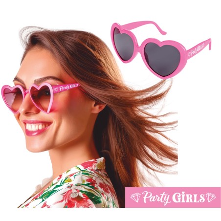 Gafas corazon rosas-Tus disfraces baratos