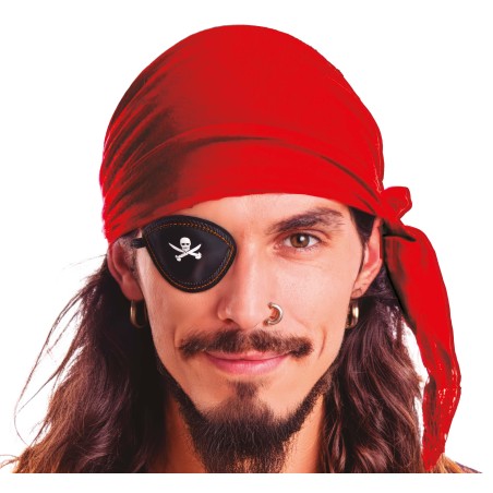 Pañuelo pirata rojo-Tus Disfraces baratos