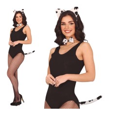 Conjunto dalmata 3 piezas diadema cola pajarita-Tus disfraces baratos