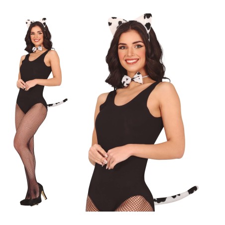 Conjunto dalmata 3 piezas diadema cola pajarita-Tus disfraces baratos