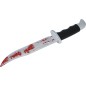Cuchillo con sangre realista 33 cm