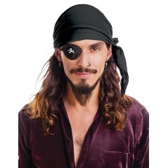 Pañuelo pirata negro