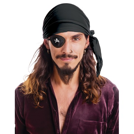Pañuelo pirata negro