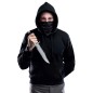 Cuchillo con sierra 33 cm realista