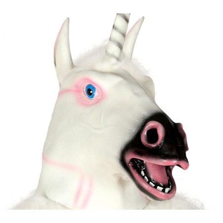 Mascara unicornio blanco careta -Tus disfraces baratos
