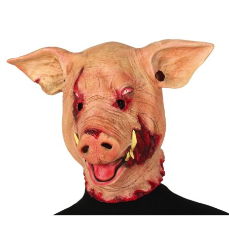Mascara Cerdo terror similar al de SAW -Tus disfraces