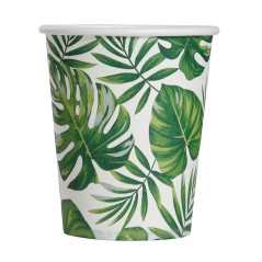 Vasos hojas palma 6 uds-Tus Disfraces