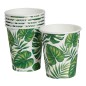 Vasos hojas palma 6 uds