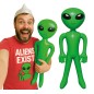 Alien verde hinchable 85 cm