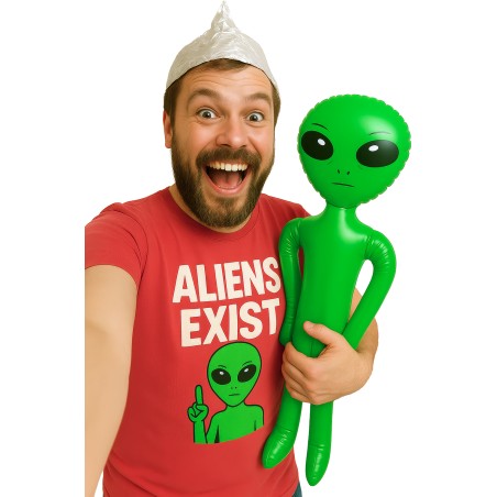 Alien verde hinchable 85 cm