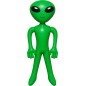 Alien verde hinchable 85 cm