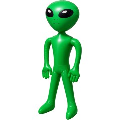 Alien verde hinchable 85 cm -Tus disfraces baratos