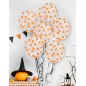 Globos transparentes con confeti calabazas 10 uds