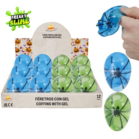 Huevo de araña con gel slime 1 ud -Tus disfraces baratos