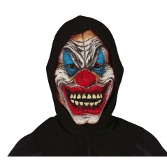 Mascara payaso diabolico con capucha barata
