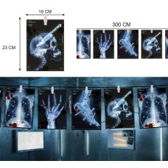 Guirnalda radiografia 3 metros papel 16x22 cm -Tus disfraces