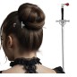 Broche pelo espada gotico 19 cm