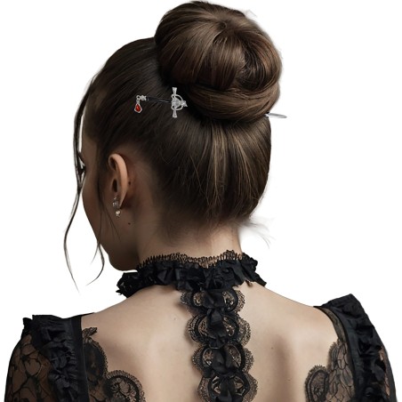 Broche pelo espada gotico 19 cm