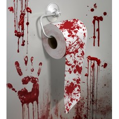 Rollo papel WC baño ensagrentado 30 metros -Tus disfraces