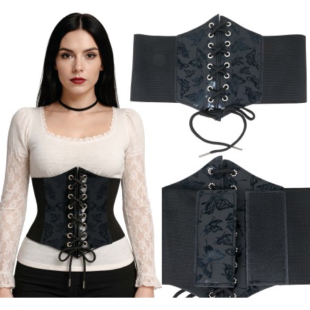 Corset negro mujer adulto -Tus disfraces baratos