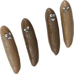 Escrementos voladores 4 uds cacas-TusDisfraces