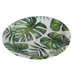 Platos hojas palma 6 uds 23 cm-Tus Disfraces