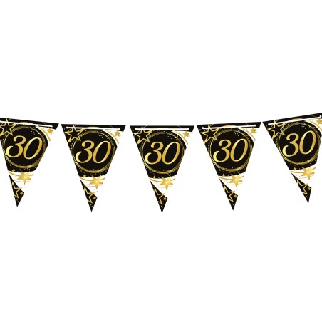 Guirnalda banderin triangular 30 cumpleaños 3 mt