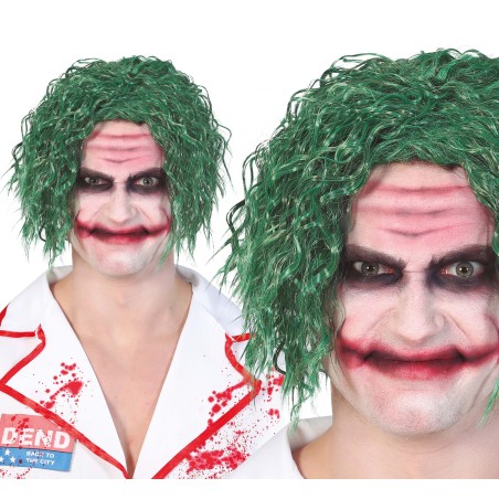 Peluca payaso verde joker-Tus Disfraces
