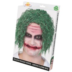 Peluca payaso verde joker-Tus Disfraces