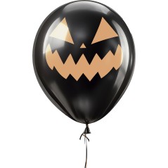 Globos negro calabazas halloween 10 uds de 30 cm